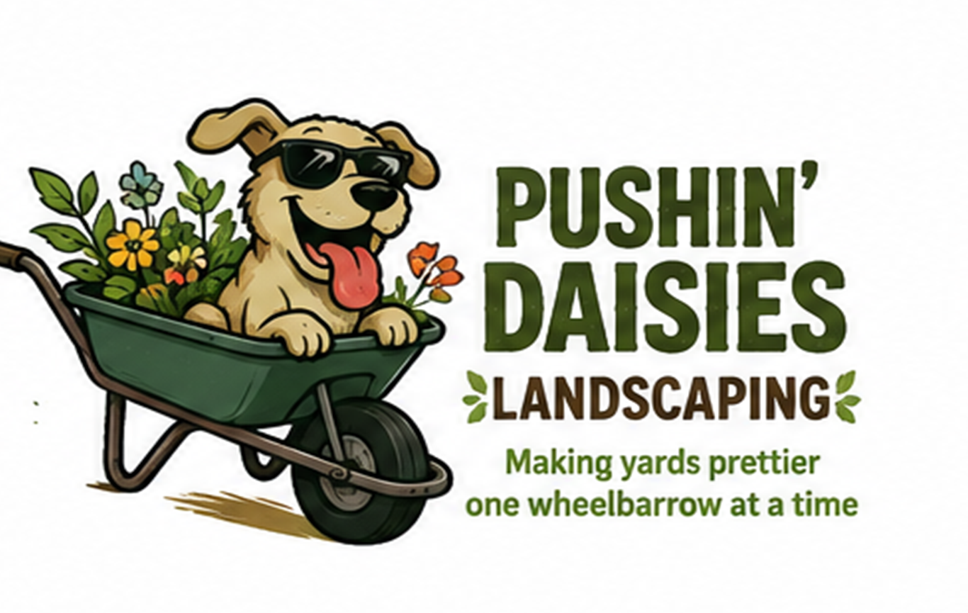 Pushing Up Daisies Landscape Solutions - Out Door Reimagined created by Steel Toe Creative